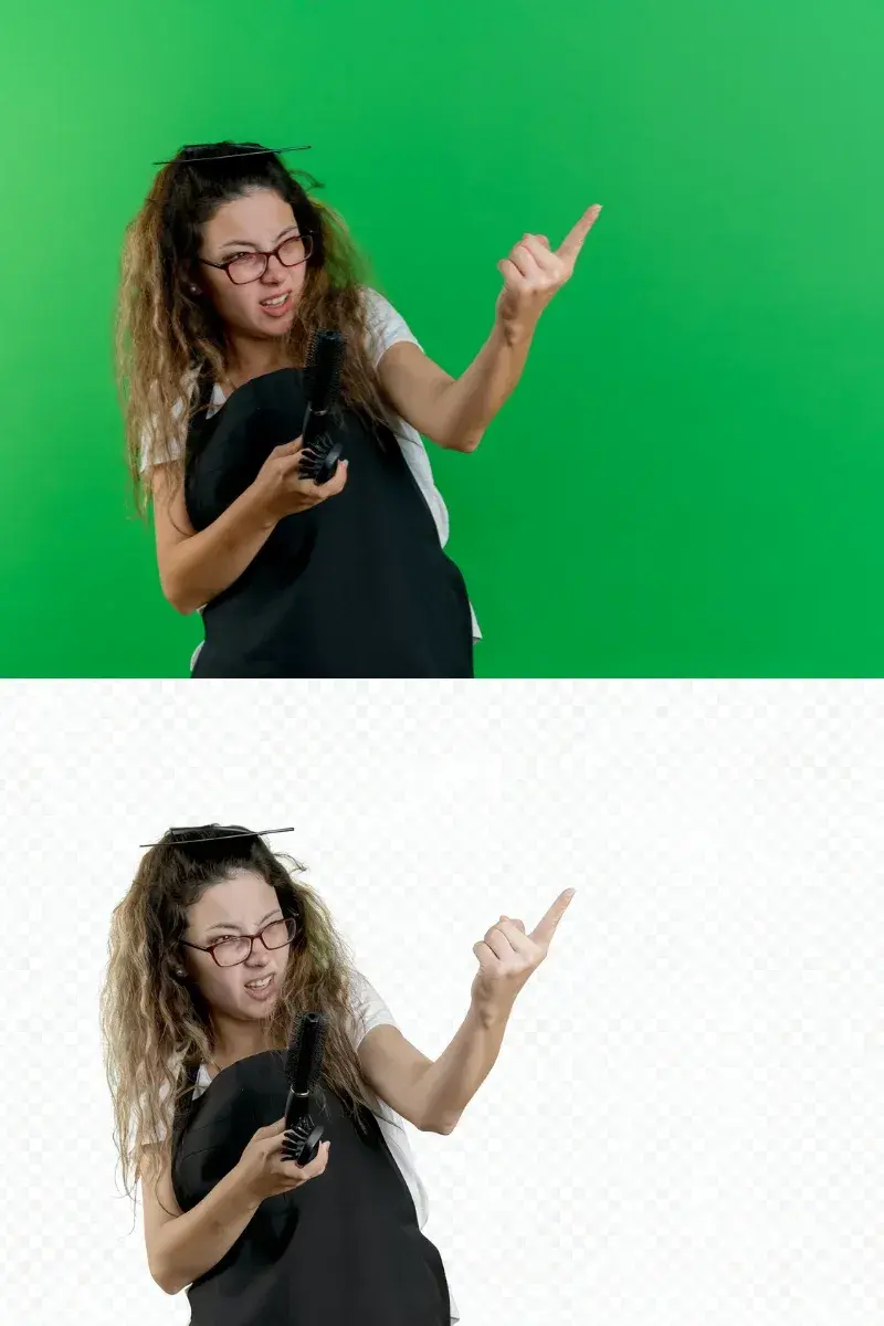 remove green screen