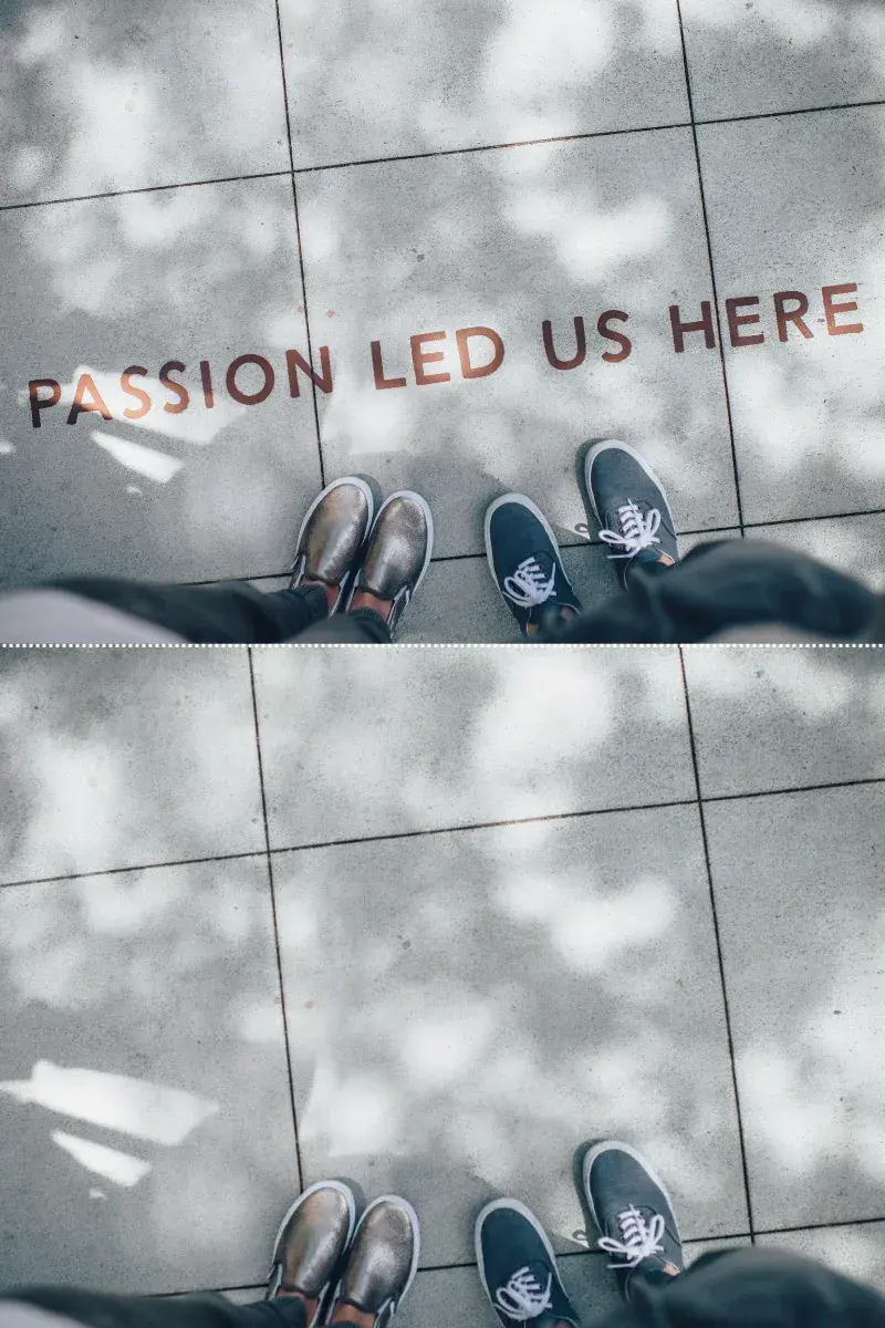 remove text from image